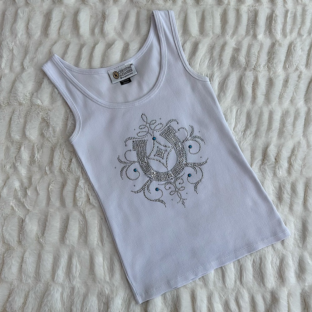 Christine Alexander Horseshoe Bling Tank Top